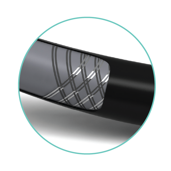 Double-braided stainless steel